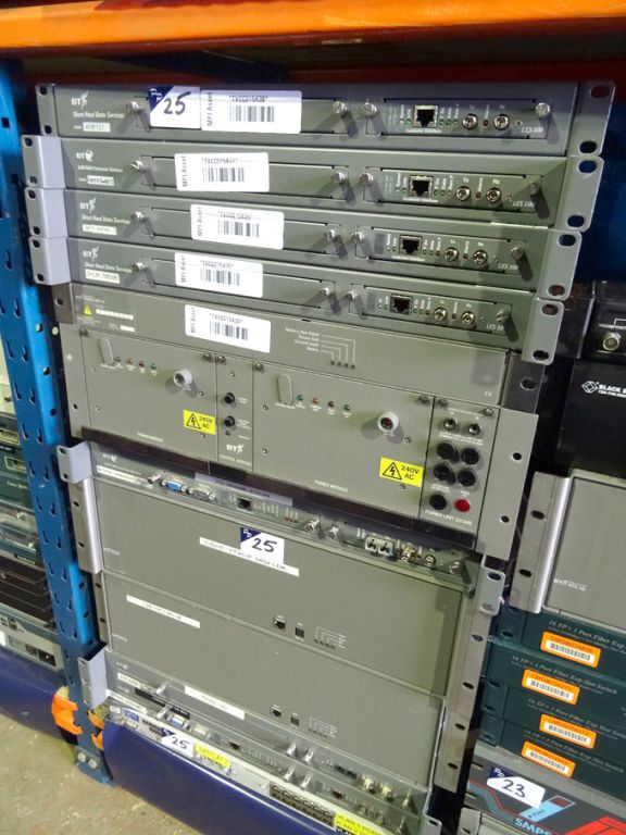 Qty BT rack type components inc: short haul data s...