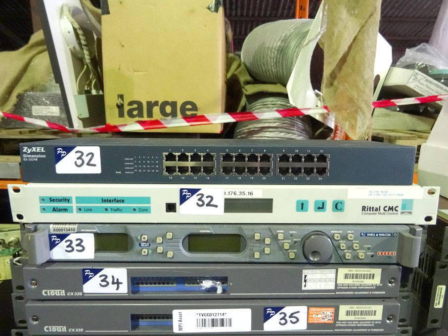 Rittal computer multi control, Zyxel ES-1024B swit...