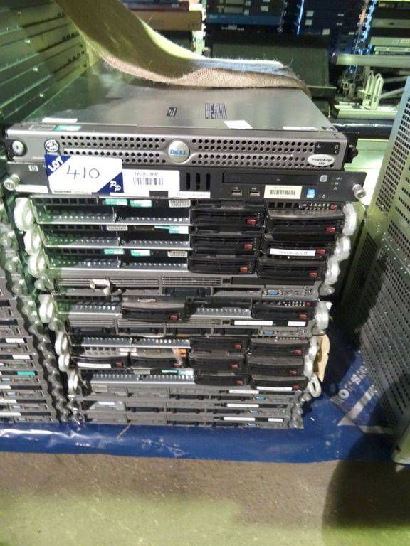 Qty various Dell Power Edge rack type 1U servers