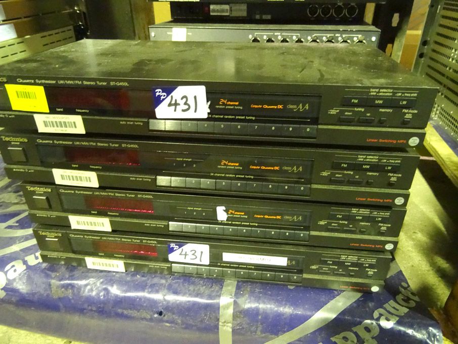 4x Technics ST-G4501 synthesizer stereo tuners
