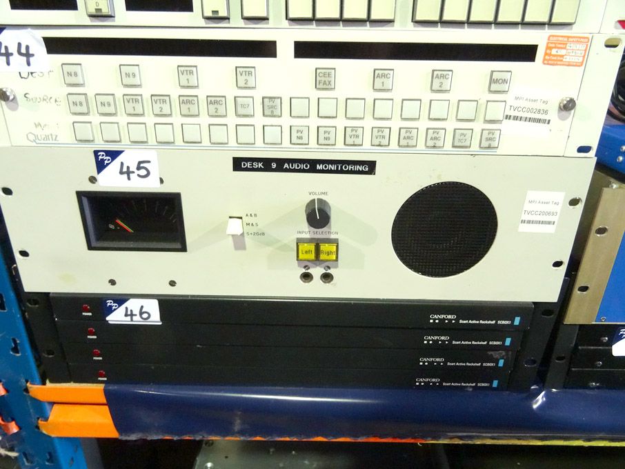 4x Canford SCBox1 scart active rackshelf