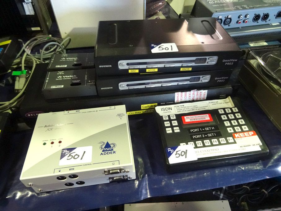 2x Belkin Omniview Pro 3 KVM switches, Belkin Omni...
