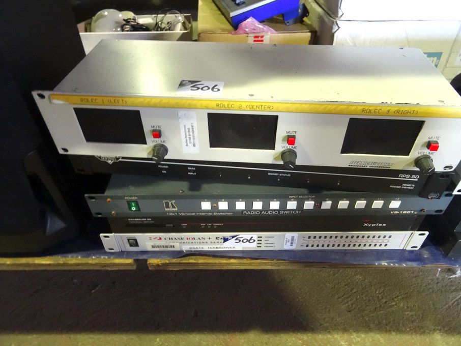 Sentinel RPS-50 power switch, Kramer VS-1201 verti...