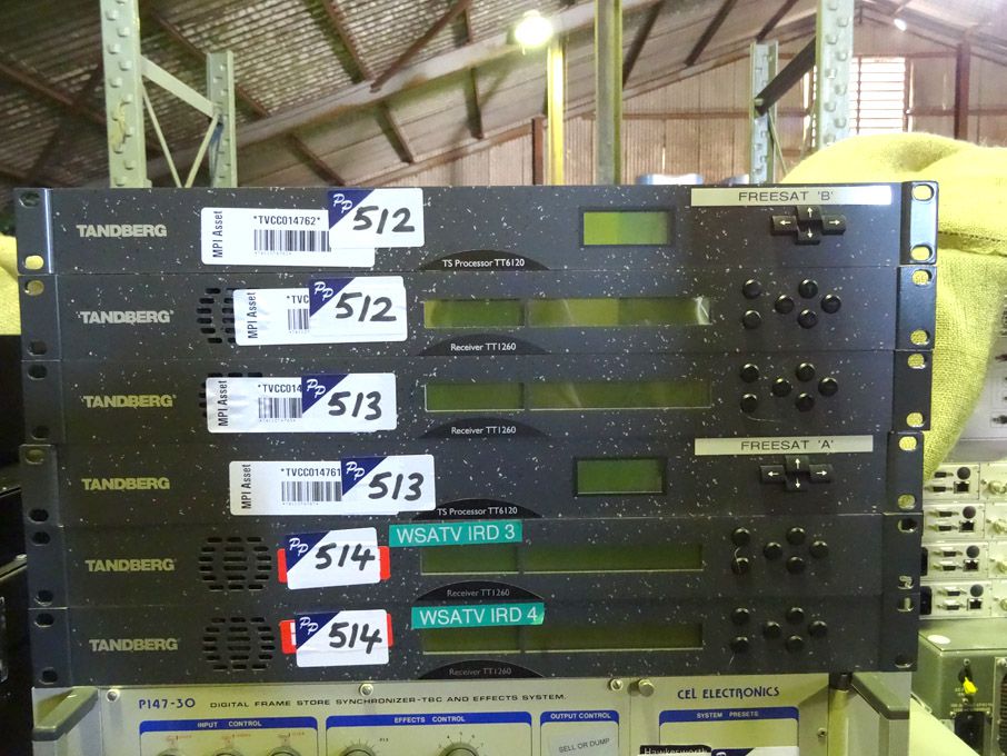 Tandberg TT6120 TS processor, Tandberg TT1260 rece...
