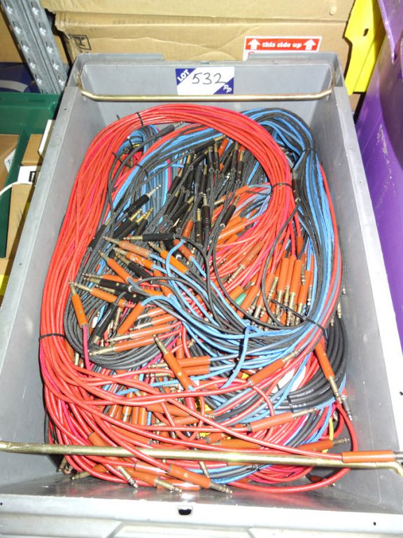 Large Qty various studio jack plug extensions