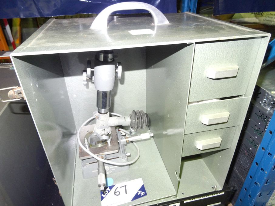 Watts Unit C engineering microscope in metal case