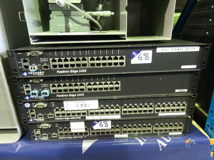 2x Foundry FastIron Edge 2402 switches, 2x Foundry...