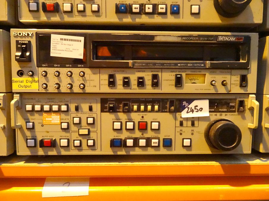 Sony BVW-75P Betacam SP video cassette recorder