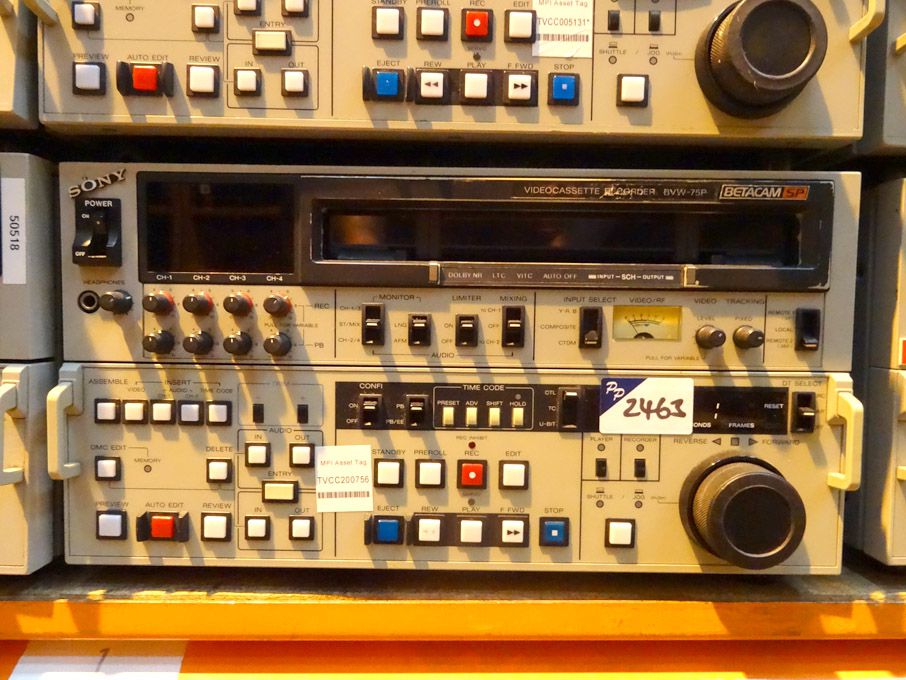 Sony BVW-75P Betacam SP video cassette recorder