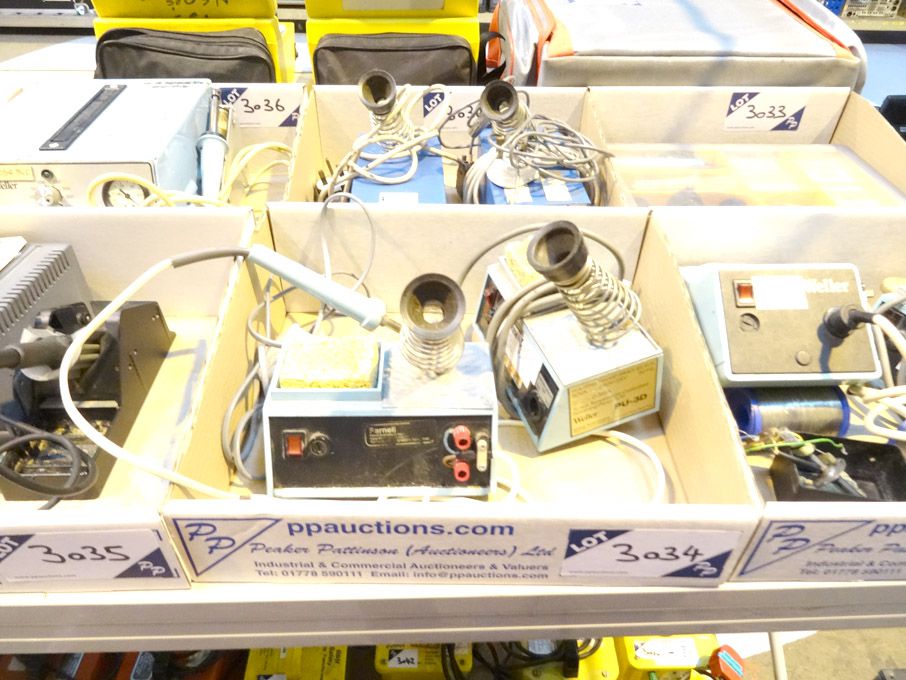 2x Weller soldering stations & 2x NM soldering sta...