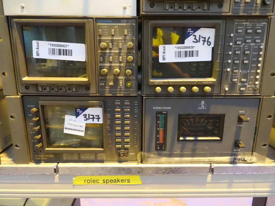 Tektronix 1731 waveform monitor, Tektronix WFM601A...