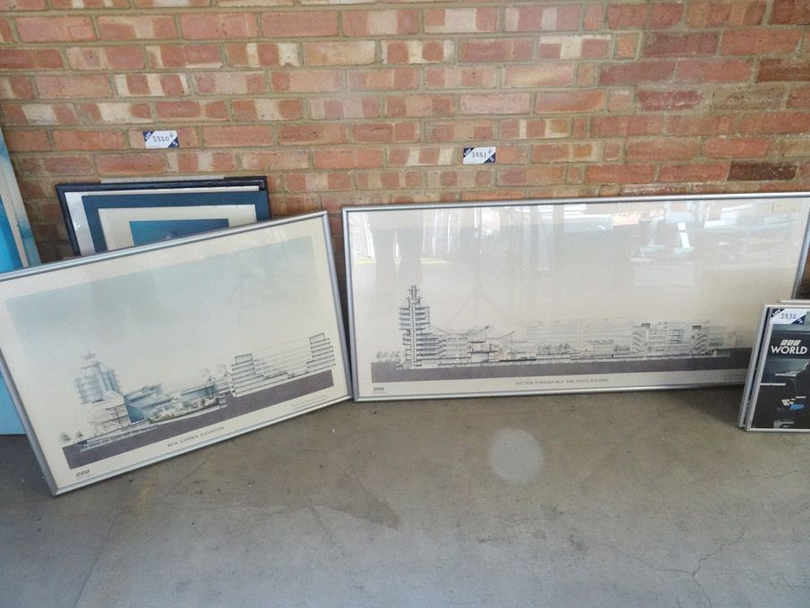 2x BBC White City Development framed prints, 'NCA...