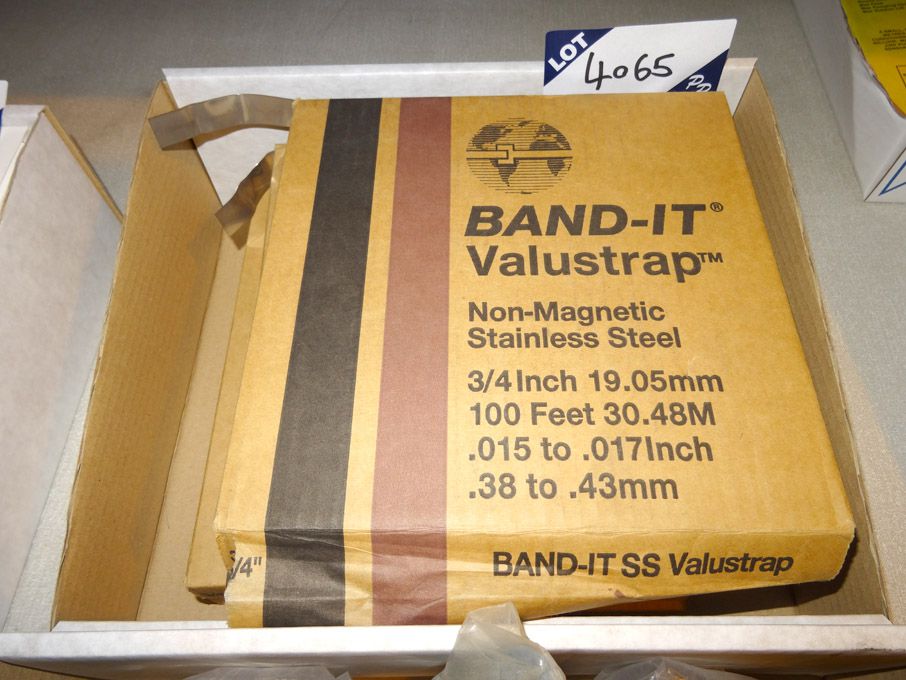 4x Band-it stainless steel valustrap, 3/4" wide x...