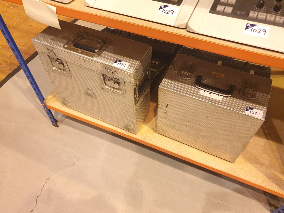 2x aluminium flight storage cases