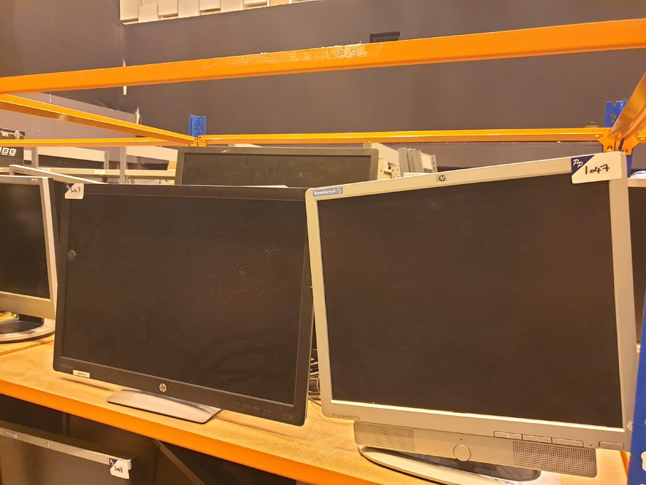 Qty various HP LCD monitors