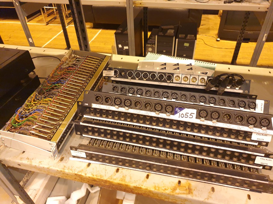 Qty various TSL etc audio patch panels