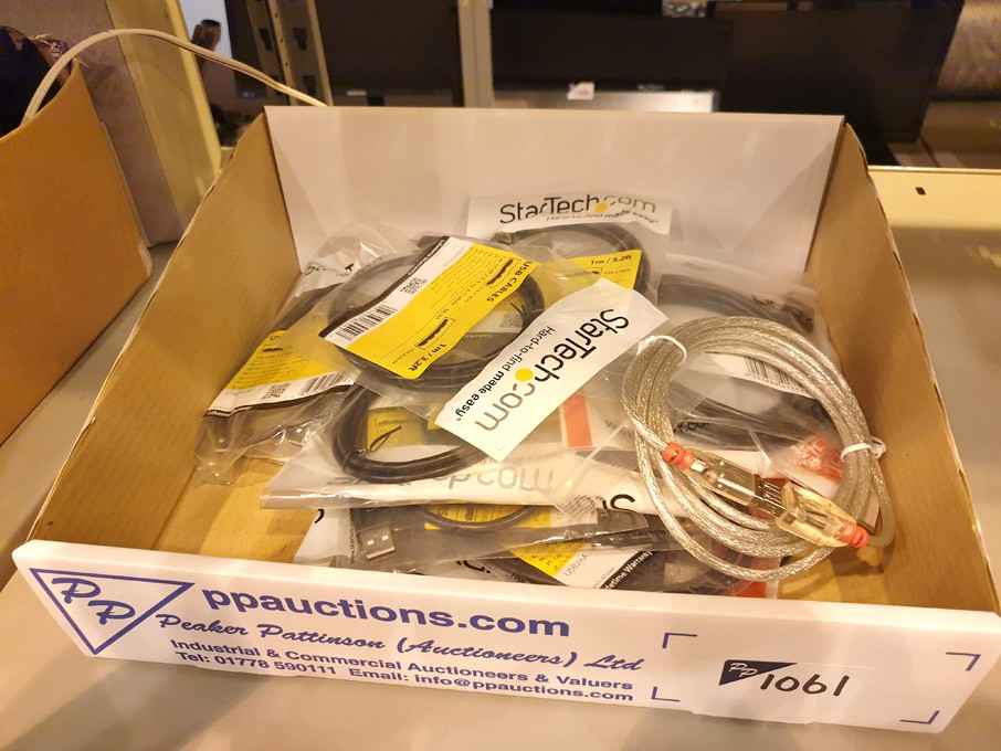 Qty Startech etc USB cables, extension cables etc...