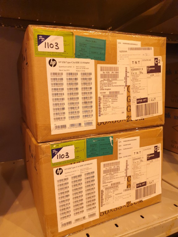 50x HP USB C to USB3.0 adaptors (boxed & unused) (...