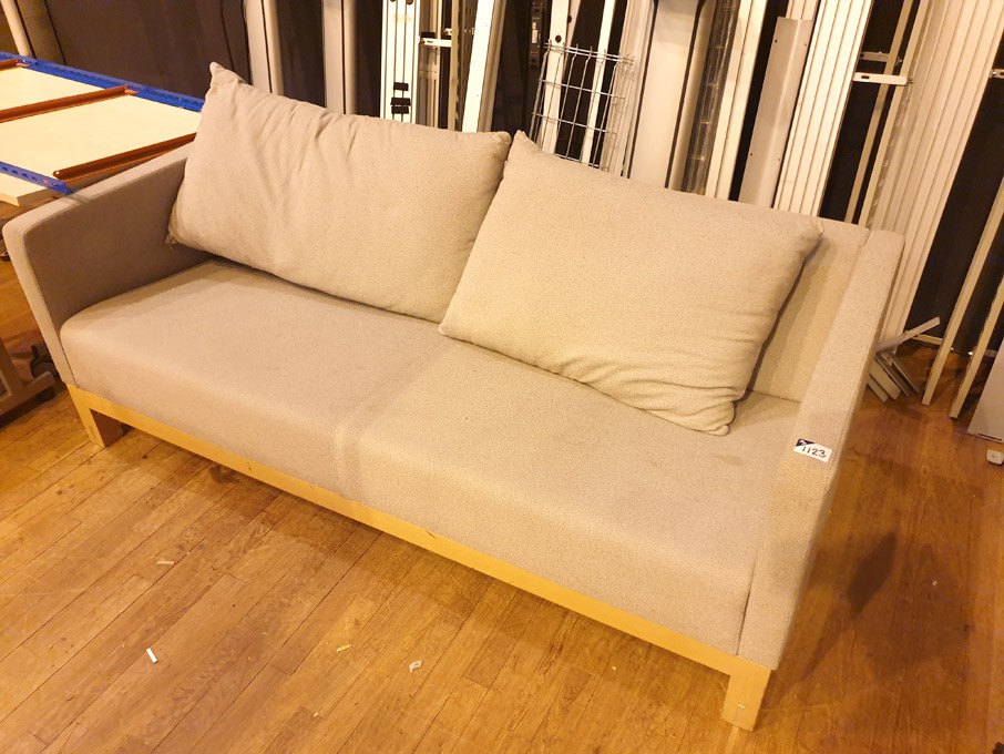Grey upholstered 3 seater sofa