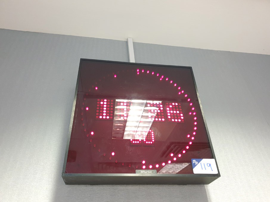 Wharton digital studio clock, TSL digital time / d...