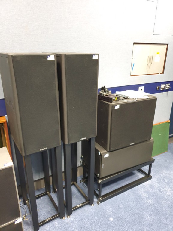 PMC speaker system inc: 3x PMC IB1 speakers, PMC S...