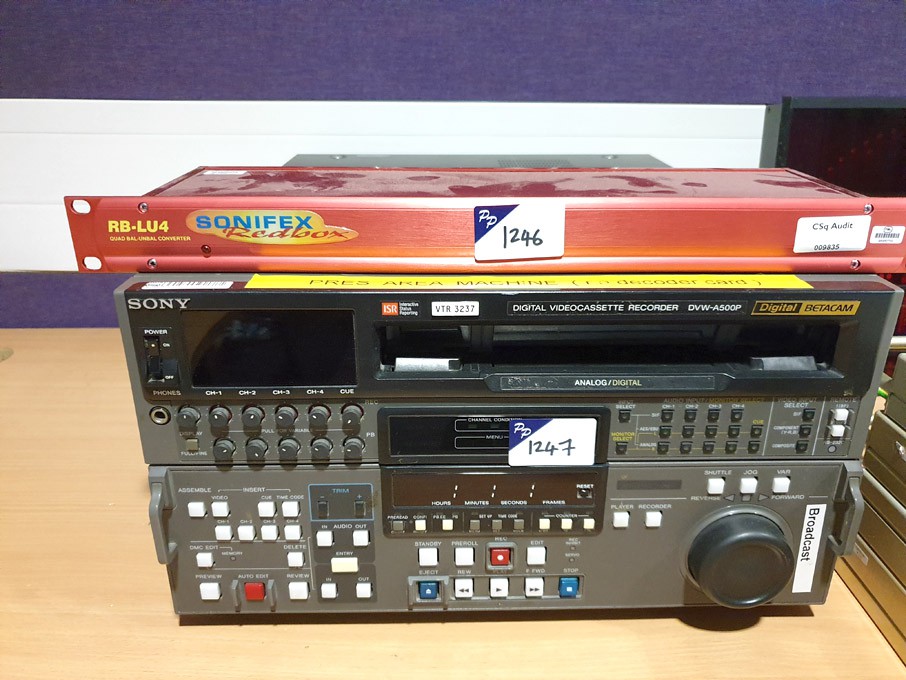 Sony DVW-A500P digital video cassette recorder, s/...