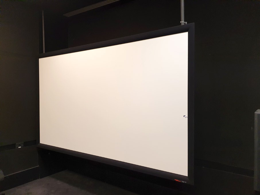 Screen Research black surround projector screen, 3...