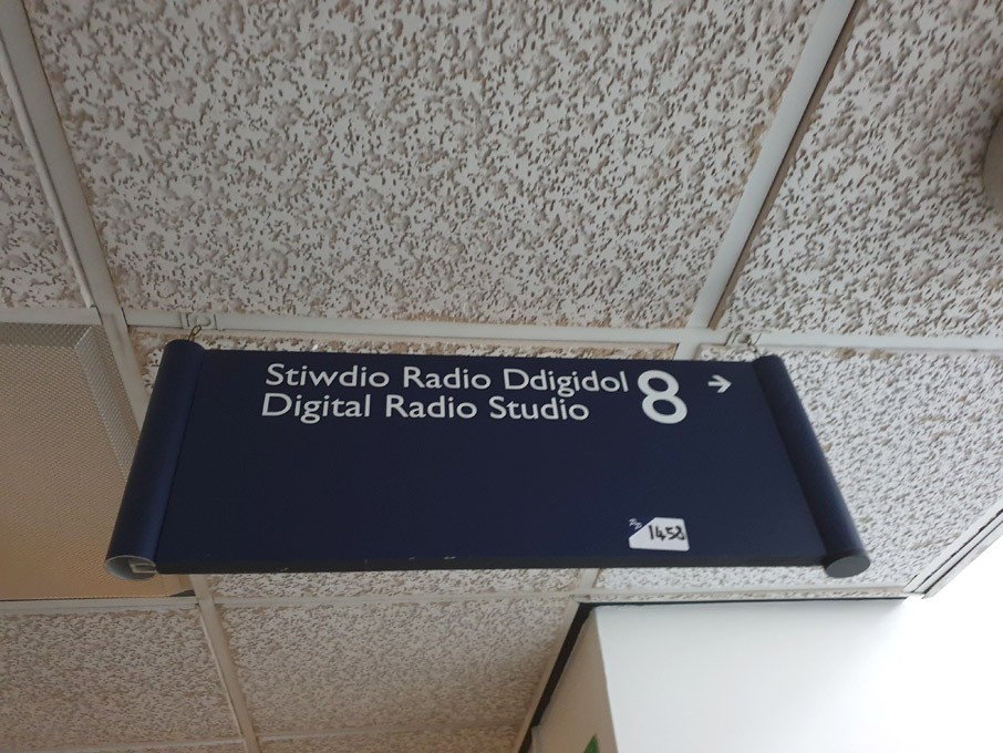 2x BBC hanging signs as photo, double sided