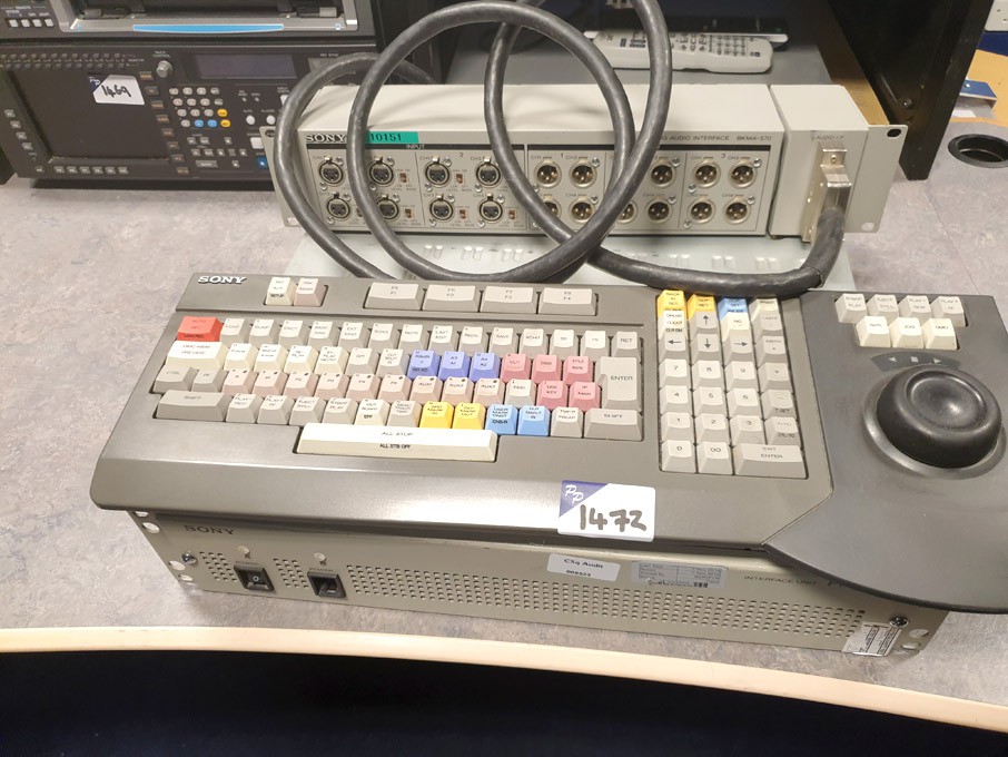 Sony BKE-2011 editing keyboard, Sony PFV-L10 inter...