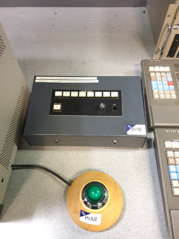 Canford green 'on air' light with switcher keypad