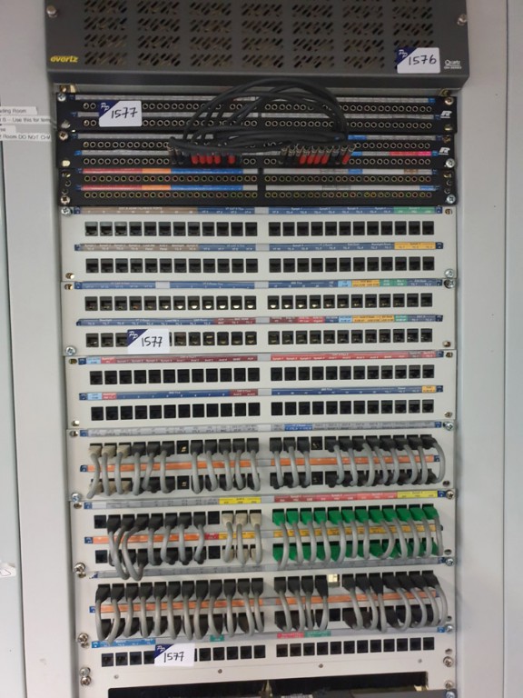 3x 48 way patch panels, 7x double network panels,...