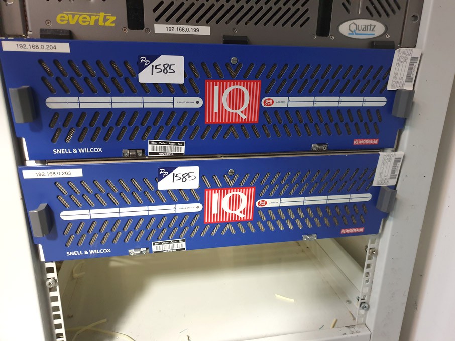 2x Snell & Wilcox IQ housing frames inc: various m...