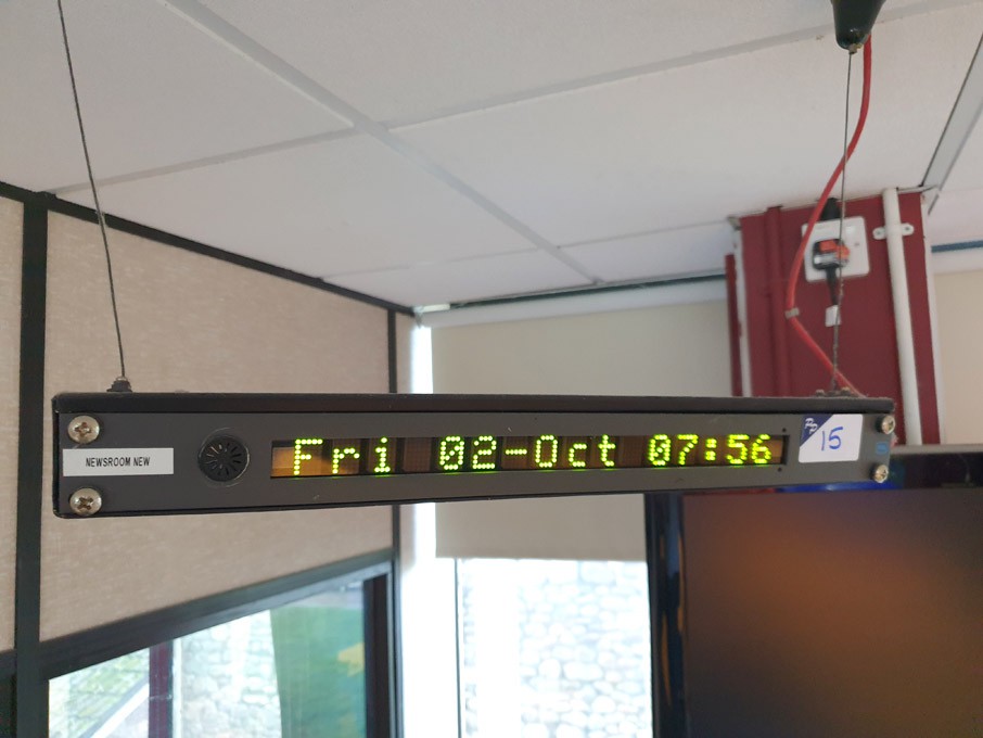 2x TSL digital time / date display panels