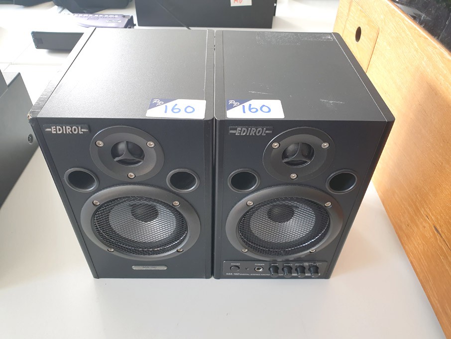Pair Edirol MA-15D digital stereo micro monitoring...