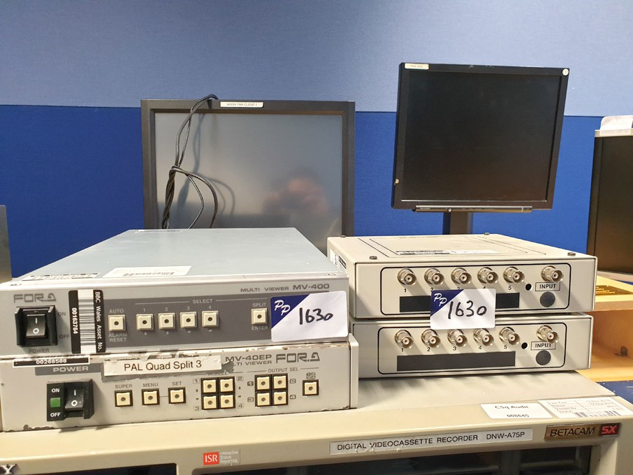 2x Fora MV400 / MV400EP multiviewers, 2x AVC DAX5...