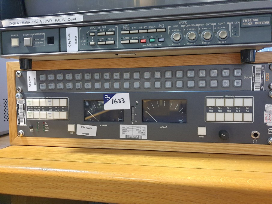 TSL AMU2-2MD audio monitoring unit, Black Magic vi...