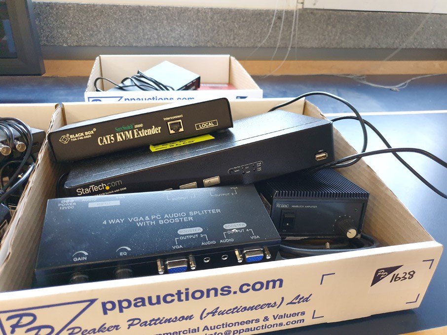 Qty various Black Box KVM switch, Startech KVM swi...