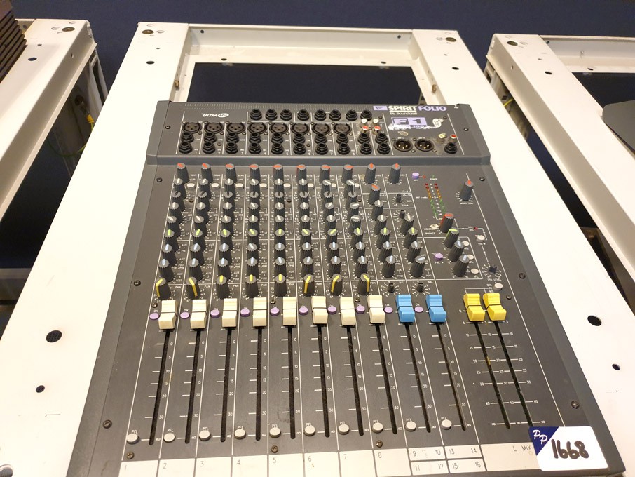 Soundcraft Spirit Folio F100 1612 mixer (no power...