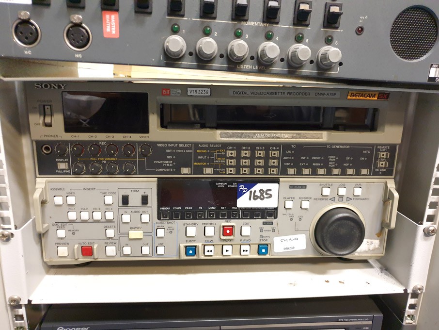Sony DNW-A75P Betacam SX digital video cassette re...