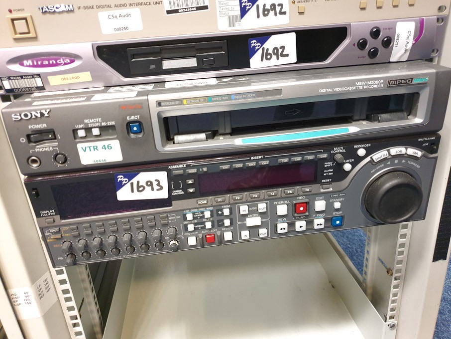 Sony MSW-M2000P digital video cassette recorder