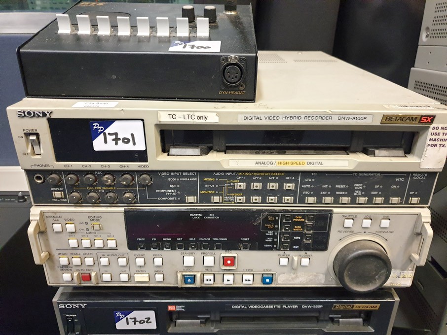 Sony DNW-A100P Betacam SX digital video hybrid rec...