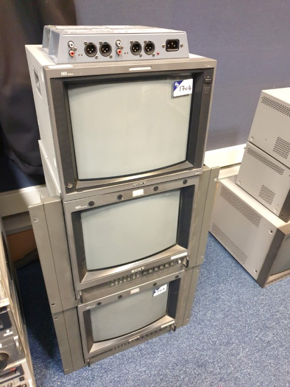Sony PVM-14L4, 2x Sony PVM-14M4E CRT studio monito...
