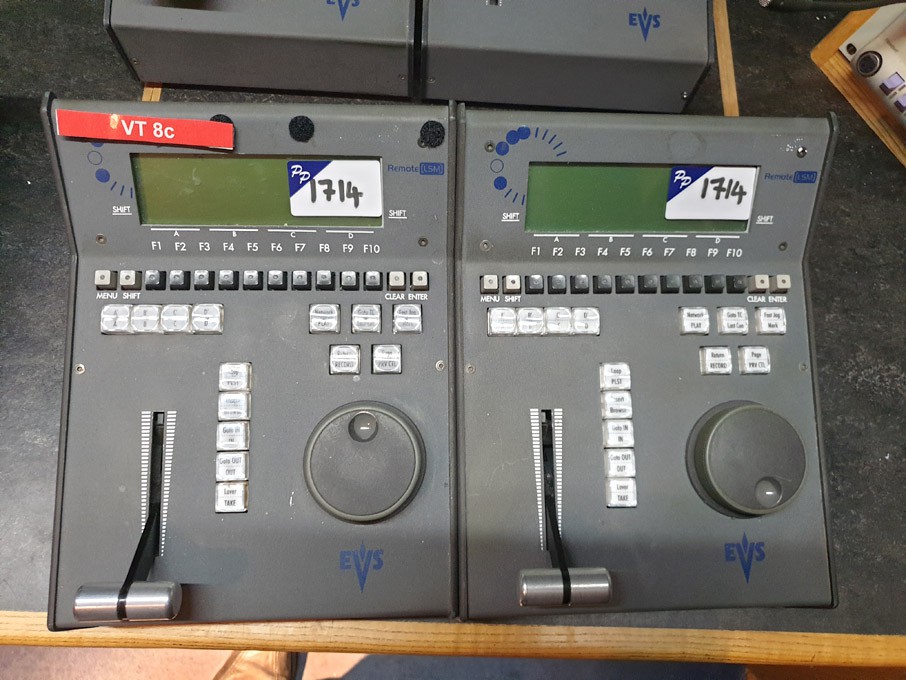 2x EVS Broadcast remote consoles