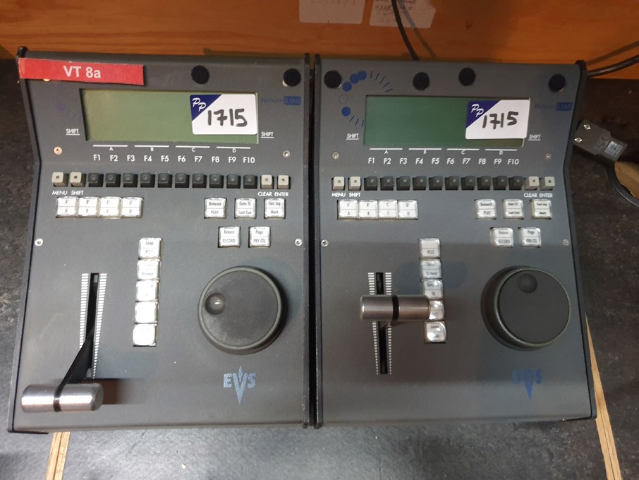 2x EVS Broadcast remote consoles