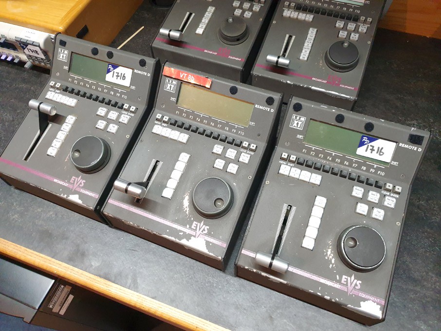 3x EVS Broadcast LSM XT remote consoles