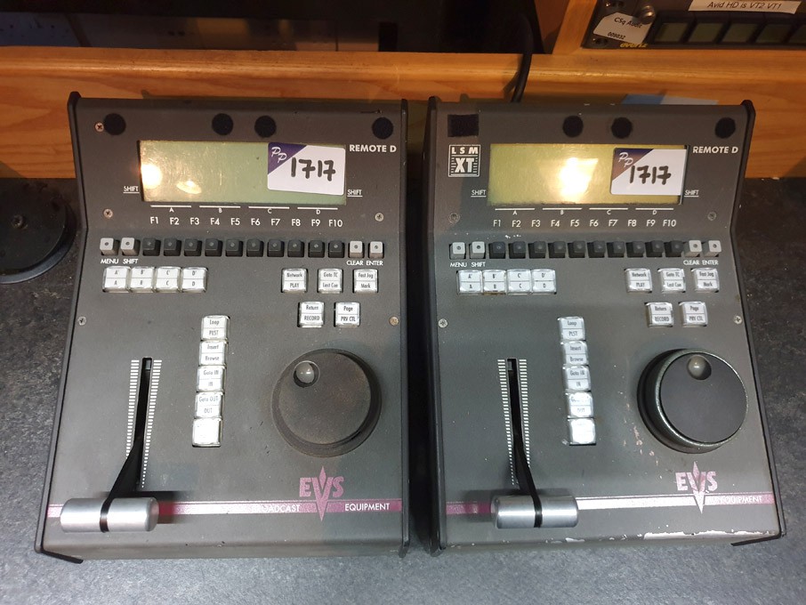 2x EVS Broadcast LSM XT remote consoles