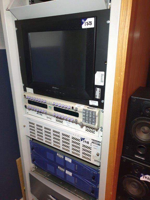 Qty various Dicoll rack mount monitor, Telex KP-32...