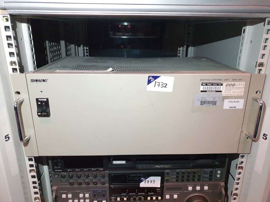 Sony BVE-910 editing control unit