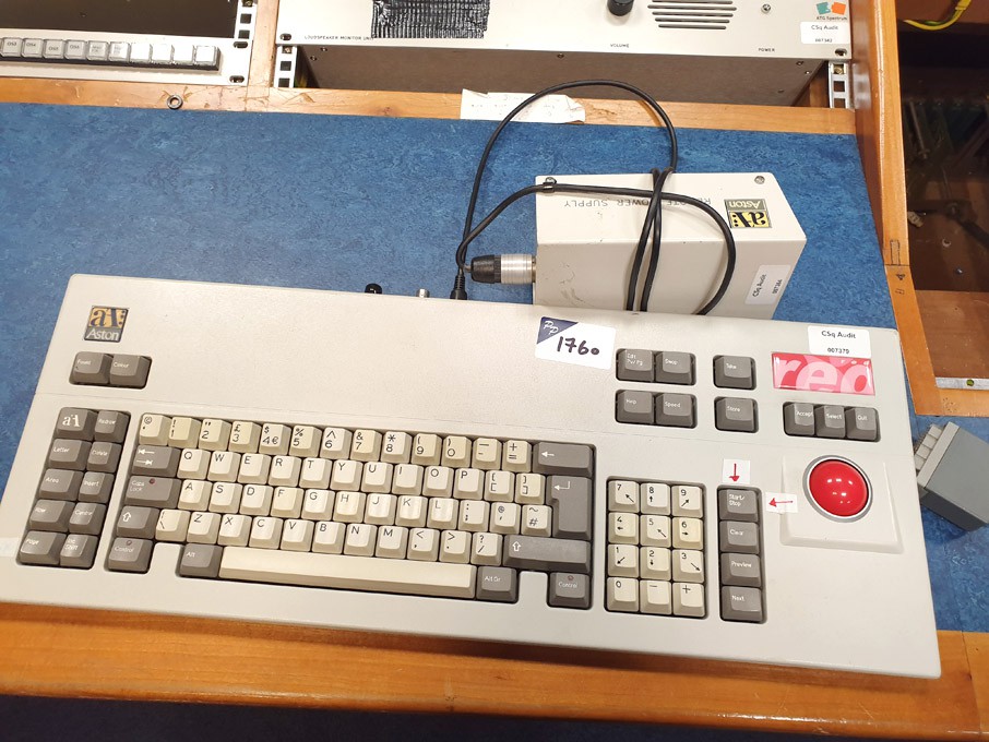 Aston red keyboard with PSU