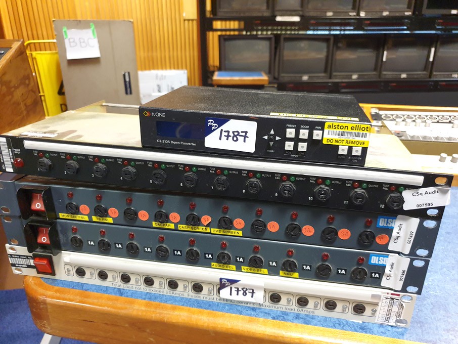 TV One C2-2105 down convertor, 4x 10/12 way MDU's